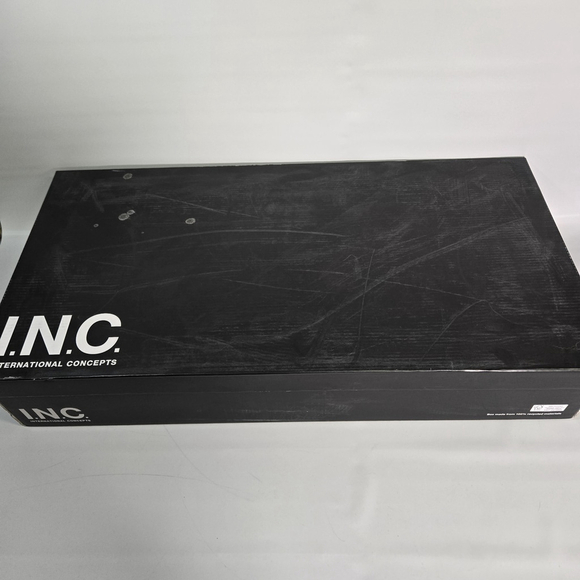 INC Damoni Over the Knee Faux Leather Slouch Boots Tan Pointed Toe Heel 7 NIB - Picture 9 of 11